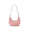 Textura de Alta Gama Primavera y Verano 2025 Nuevo Diseño de Nicho Moda Bolso de Hombro Único de Cuero Suave Tejido Bolso de Hombro Único Trendy para Mujer