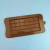 Molde de Silicone Grande para Waffle Retangular Xadrez Chocolate Bloco de Chocolate Decoração de Bolo Flip Candy Molde de Inserção Ovo