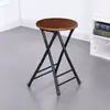 Taburete Plegable, Taburete Portátil para Comedor en Casa, Taburete Alto para Adultos, Banco para Exteriores, Taburete Redondo Pequeño Simple Moderno Creativo de Moda