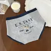 8264 # Ropa Interior Miu Estilo Colegio Británico Temática de Oso 10A Entrepierna Antibacteriano Cintura Media Transpirable Talla Grande 100kg Algodón Puro