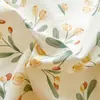 Juego de Ropa de Cama de Cuatro Piezas Floral de Primavera 100% Algodón para Uso en el Hogar, Funda de Edredón Suave de Algodón Puro, Sábana Bajera Matrimonial, Juego de Cuatro Piezas para Todas las Estaciones