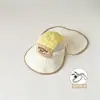 Sombrero de Protección Solar para Niños, Sombrero Chal con Ala Ancha para Proteger el Cuello del Bebé, Delgado, Transpirable, Sombrero de Sol Anti-UV para Niños y Niñas