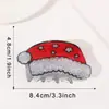 Golais Joyería Serie Navideña con Purpurina Pinza Hombre de Jengibre Ambiente Festivo Pasador Pinza de Tiburón Accesorios para el Cabello para Mujeres