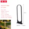 Línea de Pista Nórdica Luces de Calle para Exteriores Luces Decorativas Simples para Césped Redondas de Aluminio Iluminadas Ambiente Luces de Jardín
