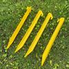 Barraca de Camping de Escalada ao Ar Livre Canopy Nails Ultra Light Amarelo Pregos de Plástico Tenda Pregos Alongados 30cm