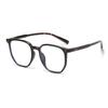 Armazón de Gafas Estilo Coreano Retro Carey Remachado Tr90, Ultraligero, Perfecto para un Look Natural, Se Puede Montar con Lentes Graduados, Bloqueador de Luz Azul, Rejuvenecedor