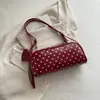 Bolso Retro de Lunares para Mujer 2026 Verano Nueva Moda Bolso de Hombro Versátil Bolso de Mano/Axila Color-Block