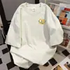 Nova Camiseta Divertida Estampada de Manga Curta Estilo Verão 2026, Estilo Casual Preguiçoso, Design Oversize, Top Versátil