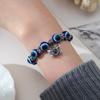 Pulsera Europea y Americana de Moda Transfronteriza Pulsera de Turquesa para Mujer Mano de Fátima Ojo Maligno Ojos Azules Pulsera Vintage