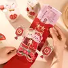 Envelope Vermelho Estéreo 3D Criativo para Casamento Novo Estilo 2025 Envelope Vermelho Personalizado para Casamento Envelope Vermelho de Casamento