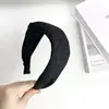 Diadema Cruzada Estampado Leopardo Retro Borde Ancho Diseño de Tela Moderna Fresca Moldea el Rostro Salida Diaria Accesorio para el Cabello Versátil