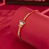 Pulsera del Pequeño Dios de la Riqueza Azul Quemado Plata de Ley S925 Año del Zodiaco Cuerda Roja Trenzada Cuentas de Transferencia del Pequeño Dios de la Riqueza Pulsera para Niñas Joyería