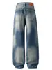 Ropa para Hombre Fengshe / 2026 Otoño e Invierno Nuevos Pantalones de Pierna Ancha Estilo High Street Americano para Hombre Pantalones Sueltos de Pierna Recta Jeans Versátiles