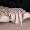 Par de Fundas de Almohada Tencel 60S 48X74 Verano para Adultos Frescas de Seda Helada Funda Interior para Relleno de Almohada Pieza Única