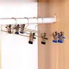 Clip Multifuncional para Pantalones de Acero Inoxidable, Clip Metálico Antideslizante para Cinturón, Clip para Falda, Percha para Ropa, Perchero Retráctil para Pantalones, Percha de Almacenamiento para Pantalones