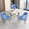 Juego de Mesa y Sillas de Recepción y Negociación de Lujo Ligero para Apartamentos Pequeños, Mesa de Comedor para Tiendas de Té de Leche, Cafeterías y Juego de Mesa Redonda Pequeña para Balcón