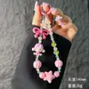 Nueva Cadena de Cristal con Cuentas de Dibujos Animados para Teléfono Móvil Colgante Llavero de Coche Colgante para Bolso de Niña Correa Versátil para Teléfono Móvil