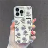 Tela Cheia Flores Adequado para Capa de Celular iPhone 16 Apple 17 Pro Max 14 Estilo Europeu e Americano 15 Pro Nicho 13 Criativo