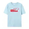 [Camiseta de Algodão Tamanho Europeu] Moda Verão 2025 Camiseta de Algodão Gola Redonda Estampa Liberdade Liberdade Manga Curta Masculina Preta