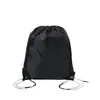 En stock Paquete de Poliéster en Blanco Bolsillo de Paquete Mochila con Cordón Publicitaria Deportiva para Maratón Mochila de Almacenamiento Deportiva Bolsa Impresión