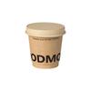 Taza de café con tapa, popular en Internet, desechable, de papel kraft grueso, para llevar, con logotipo impreso.