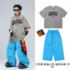 Ropa infantil moderna de street dance hip-hop trajes de manga corta para niños y niñas atuendos de actuación de baile hip-hop para niños para actuaciones callejeras