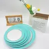 Melamina prato redondo bicolor plástico prato de lanche prato frio prato oval tipo porcelana para peixe restaurante refogado