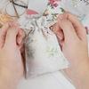Bolsas de Sachet Repelente de Mosquitos en Stock, Bolsas de Algodón y Lino Estampadas con Cordón, Bolsas Pequeñas de Tela, Recuerdos de Boda, Bolsas de Regalo