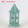 Ornamento Suporte de Vela Romântico Vintage de Ferro Forjado Estilo Europeu, Lanterna de Chão à Prova de Vento, Suporte de Vela, Adereços de Casamento, Lanterna Guia de Caminho