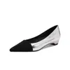 En Stock~ Zapatos Planos de Mujer Chanel a Bloques de Color, Nuevo Modelo 2026, Zapatos de Tacón Bajo con Escote Bajo, Elegancia Francesa, Zapatos de Tacón Kitten para Mujer para el Trabajo
