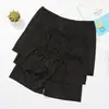Bermuda de Natação Masculina de Verão para Adulto Estampada Patchwork Shorts de Banho Anti-Constrangimento Preto Tamanho Grande Conjunto para Piscina e Spa