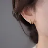 Pendientes de Aro Lisos con Circonita para Mujer, Pendientes de Aro Pequeños de Alta Gama, Nuevo Estilo Caliente 2026, Joyería Circular Única y Elegante para Orejas
