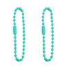 Cadena de metal de 12 cm con cuentas de color caramelo, accesorios de joyería para hacer tú mismo, etiqueta, cadena de cuentas, llavero, colgante, material