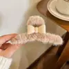 Exquisito Pasador Grande Estilo Coreano para Mujer, Nuevo Pin de Tiburón de Felpa Otoño e Invierno para Cabello Grueso, Pasador, Accesorio para el Cabello al por Mayor