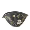 Taza de té de cerámica pintada a mano con conejo y osmanthus a la luz de la luna, hoja de otoño, accesorio para juego de té chino, mar de té, taza para servir y mezclar té, regalo para el Festival de Medio Otoño