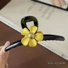 Novo Estilo de Presilha de Cabelo 2026 com Toque de Luxo, Piranha Floral Simples, Presilha de Garra Grande de Acrílico para Cabelos Grossos