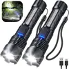 Linterna Multifuncional de Luz Fuerte para Exteriores, Linterna Láser de Aleación de Aluminio, Luz de Trabajo Portátil para Montaje en Vehículo, Luz de Advertencia LED