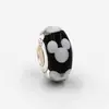 Fábrica Mickey borboleta contas de furo grande contas de vidro borda reta de alto brilho tubo reto acessórios diy