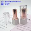 Tubo de lápiz labial diy tubo vacío tallado 3D hecho a mano 12.1mm Nuevo molde de lápiz labial diy hebilla magnética carcasa cuadrada