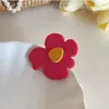 Nuevos pasadores florales para niñas, pasadores laterales sencillos para fleco, pasadores pequeños, accesorios para el cabello inspirados en la dopamina, prácticos y portátiles