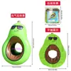 Fila flotante de aguacate nueva transfronteriza Anillo de natación inflable de PVC Forma de fruta Suministros auxiliares de natación Venta al por mayor