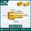 Conector de Latón con Púas para Mangueras de Agua y Gas, Conector de Púas con Rosca Exterior, Conectores Rápidos para Gas Natural, Accesorios de Boquilla de Gas de 1/2 Pulgada y 3/4 Pulgada