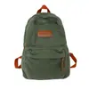 Mochila Feminina Estudante Universitário Estudante do Ensino Médio Mochila de Lona Estudante do Ensino Fundamental Estudante Mochila de Grande Capacidade Bolsa de Viagem Transfronteiriça