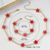 Pulsera de acero de titanio de explosiones transfronterizas de trébol de cinco hojas moda simple de lujo ligero no se desvanece cinco flores pulsera comodín fabricantes mayoristas