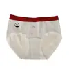 Ropa interior para niñas A9871 estilo coreano con bloques de color, suave y linda con estampado de cachorros, 100% algodón, tiro medio, bragas triangulares 10A antibacterianas y transpirables