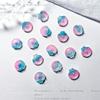 Nueva serie Océano Púrpura joyería para uñas luminosa cambiante sirena accesorios para uñas joyería tridimensional de delfín