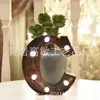 Fornecer artesanato para decoração de casa, presente, luz de letra LED retrô de ferro, enfeites de mesa, luz noturna