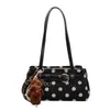 Bolso de axila de lunares retro de estilo coreano para mujer, nuevo bolso de hombro de moda Otoño 2026, bolso baguette para ir al trabajo
