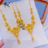 Loja de Ouro Mesmo Estilo Ouro Areia Flor das Três Vidas Colar com Borla Grande Feminino Design de Moda Retrô Corrente para Clavícula Joias Atacado