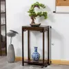 Color de ala de pollo estante antiguo madera gabinete pequeño chino de múltiples tesoros tetera de arcilla púrpura estante para juego de té estante de almacenamiento soporte de exhibición